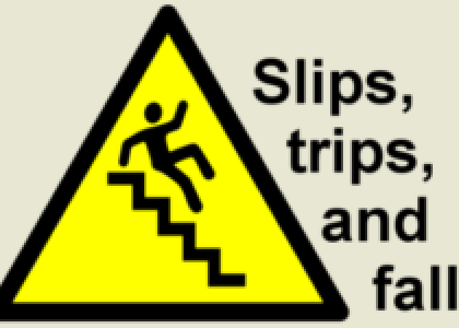 Slips, trips, and fails
