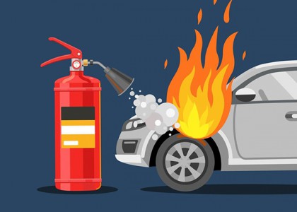 What fire extinguisher is best for a car?