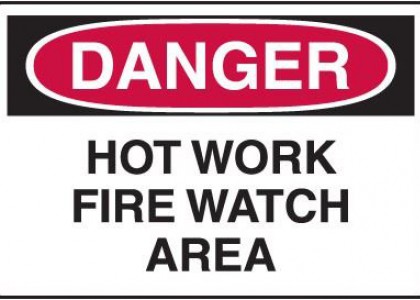 The permit isssuer must assigan a fire watch to the hot work site