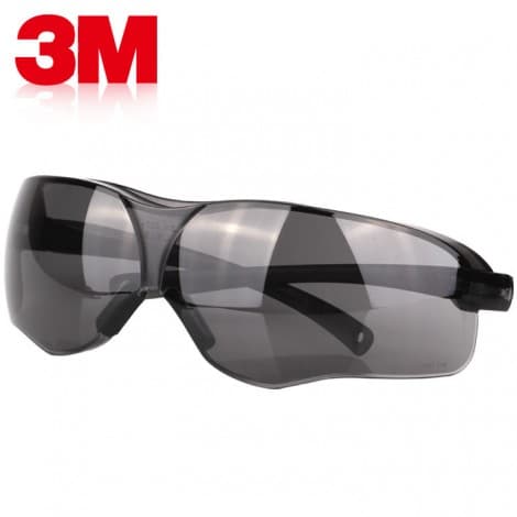 3M 10435 Outdoor Safety Eyewear, Black Frame, Gray scratch resistant lenses