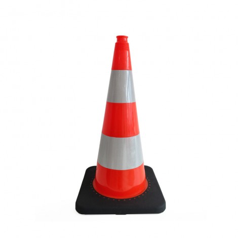 Black Base Road Traffic Safety PVC Cone