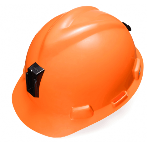 MSA 10177253 V-Gard miner helmet ABS hard hat with lamb light holder