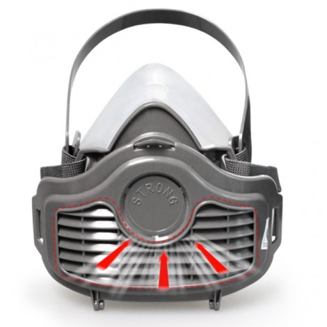 ST-1080 dustproof half mask (silica gel) with KN95 filter