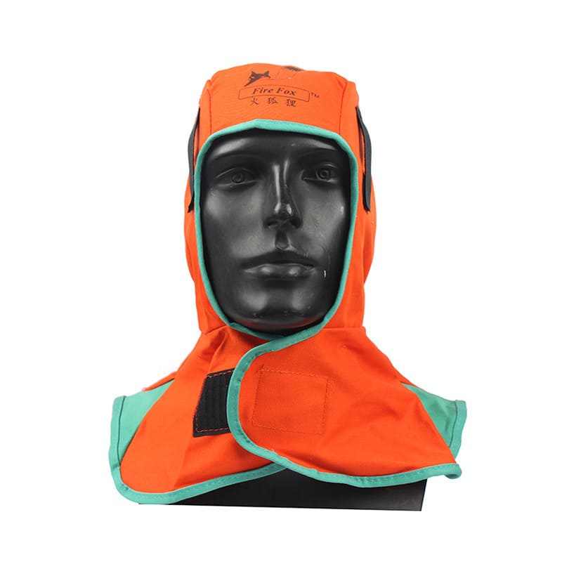 KUNSE Flame Retardant Safey Helmet Welding Neck Protective Hood Welder Head Cap Cover-Royal