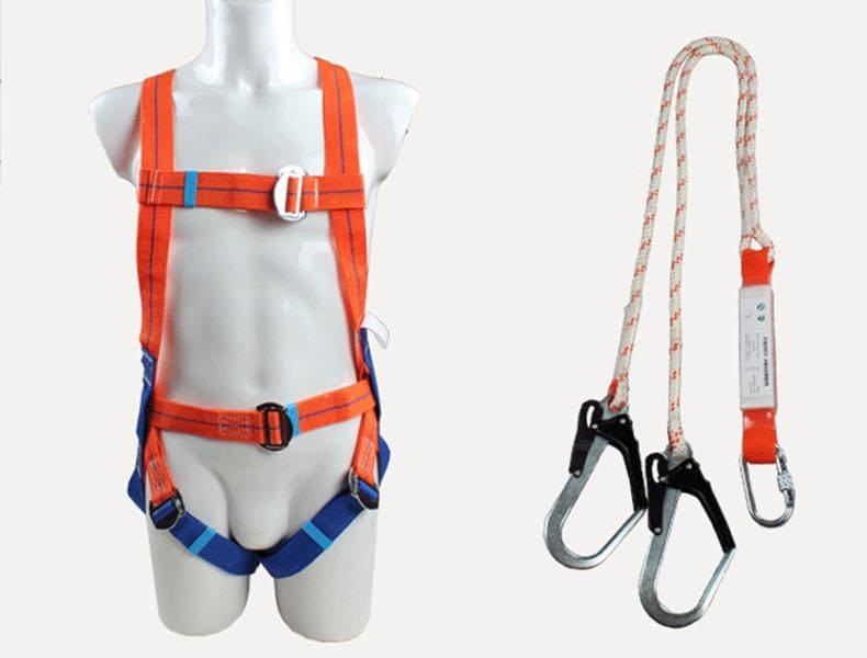 YaeTool Body Belt Safety Belt Safety Climbing Harness with Hip Pad & D Rings Personal Protective Equipment Fall Arrest Safety Harnesses 